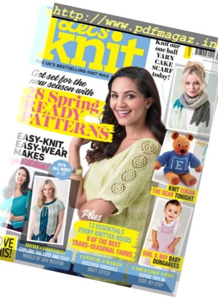 Let’s Knit – February 2018 Cover