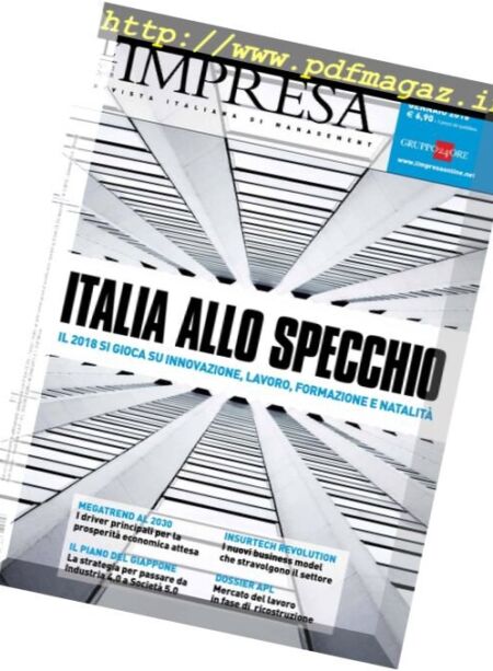 L’impresa – Gennaio 2018 Cover