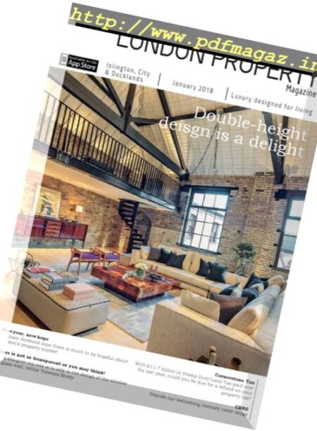 London Property Magazine Islington City & Docklands Edition – February 2018 Cover