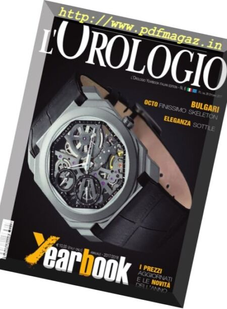 l’Orologio – Yearbook 2017 Cover