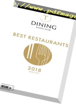 Malaysia Tatler Best Restaurants – January 2018