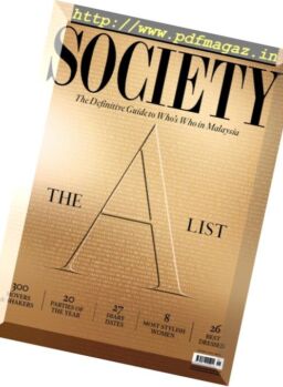 Malaysia Tatler Society – January 2018