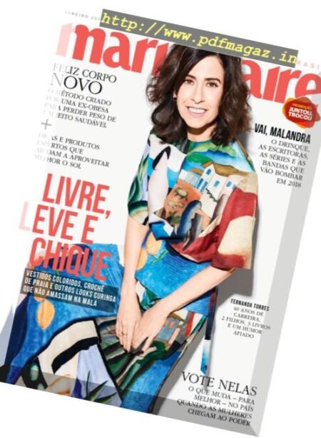 Marie Claire Brazil – Janeiro 2018 Cover