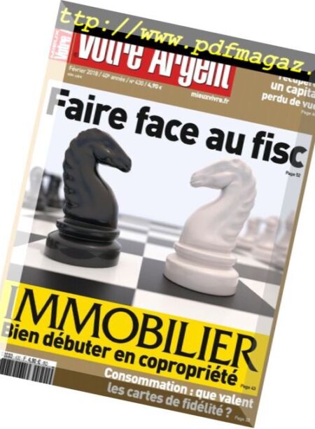 Mieux Vivre Votre Argent – fevrier 2018 Cover