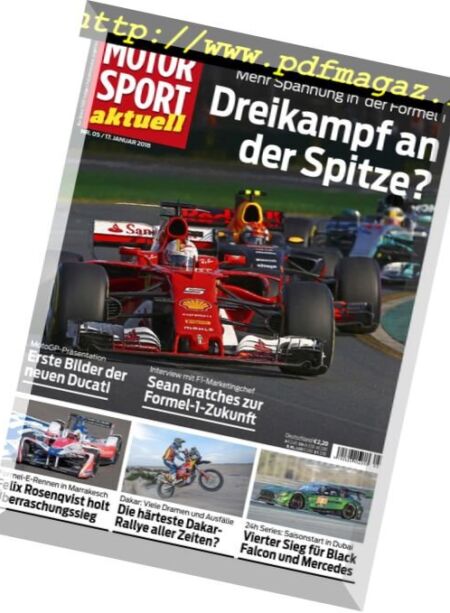 Motorsport Aktuell – 17 Januar 2018 Cover