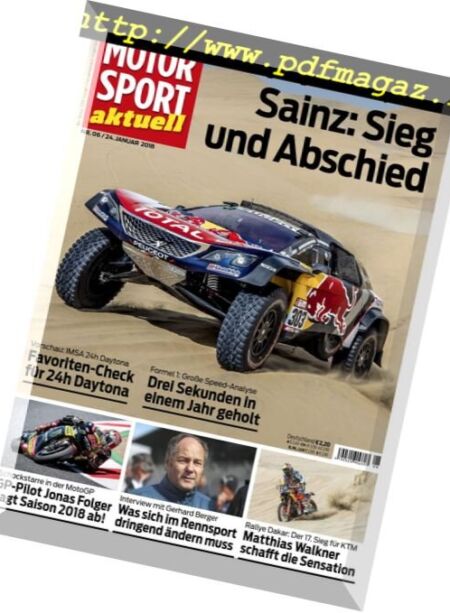Motorsport Aktuell – 24 Januar 2018 Cover