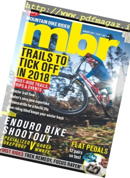 Mountain Bike Rider – January 2018 Cover