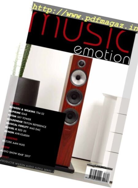 Music Emotion – December 2017 Cover