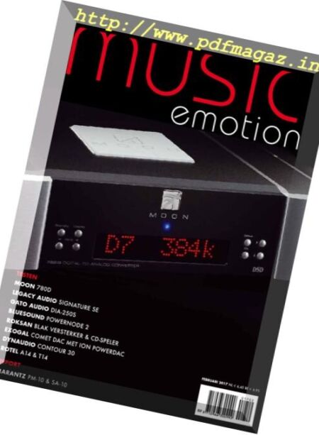 Music Emotion – Februari 2017 Cover