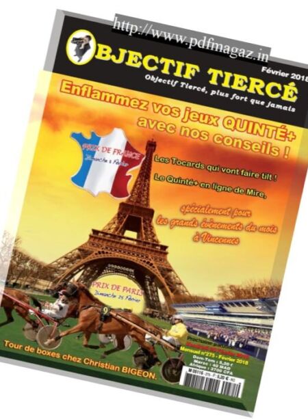 Objectif Tierce – 26 janvier 2018 Cover