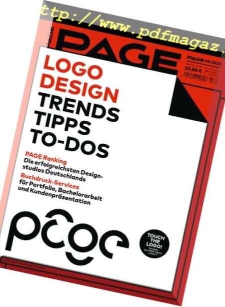 Page – Nr.3, 2018 Cover