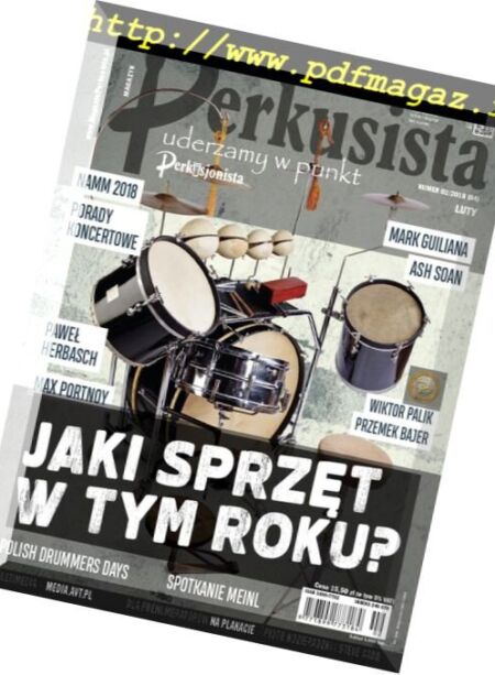 Perkusista – Luty 2018 Cover
