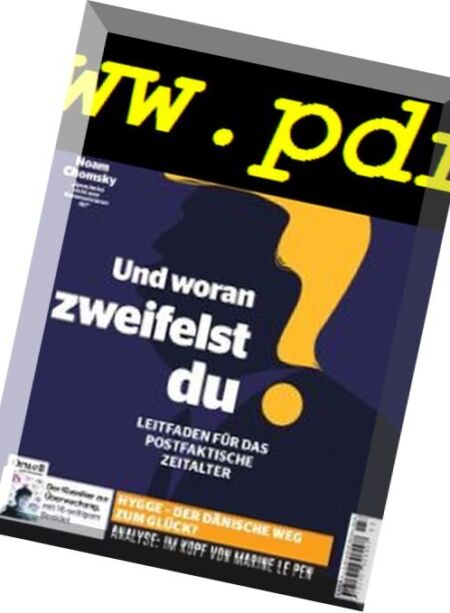 Philosophie Magazin Germany – April-Mai 2017 Cover