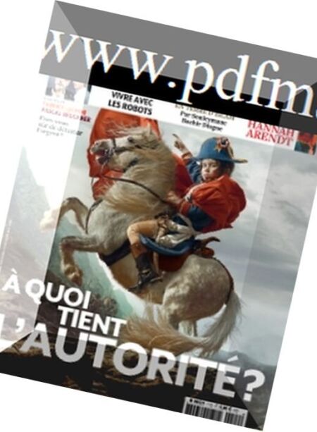 Philosophie Magazine – Septembre 2017 Cover
