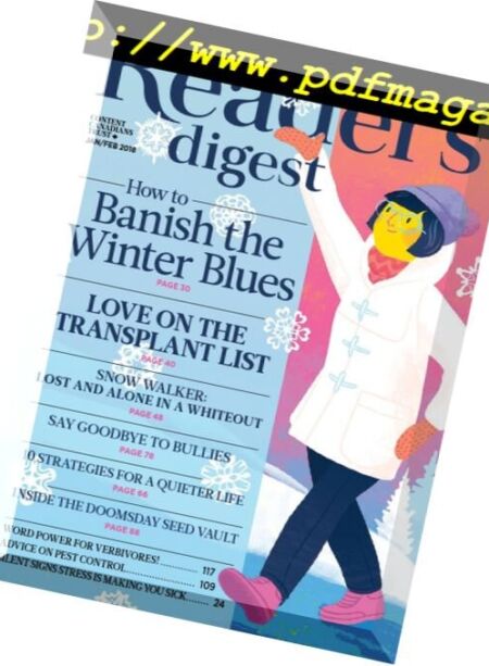 Reader’s Digest Canada – January 2018 Cover