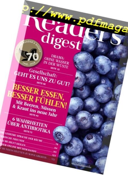 Reader’s Digest Germany – Januar 2018 Cover