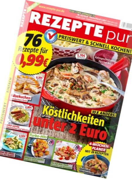 Rezepte Pur – Februar 2018 Cover