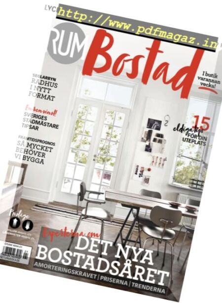 Rum Bostad – 16 januari 2018 Cover