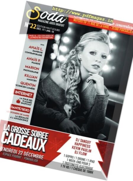 Soda Magazine – Decembre 2017 – Janvier 2018 Cover