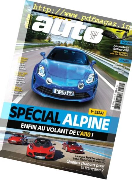 Sport Auto France – decembre 2017 Cover