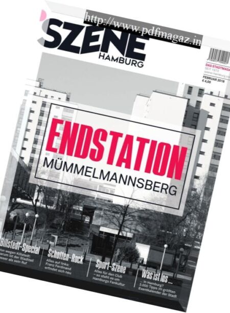 Szene Hamburg – Februar 2018 Cover