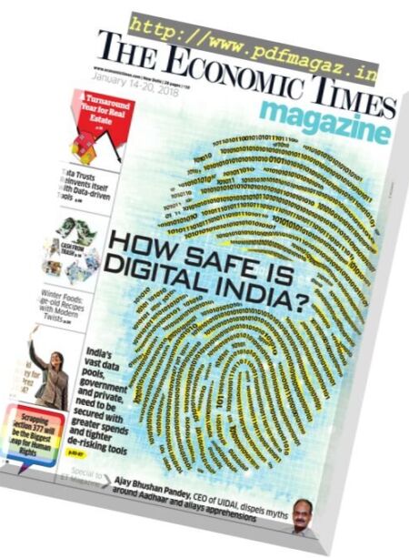 The Economic Times – 14 January 2018 Cover