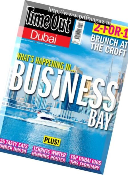 TimeOut Dubai – 24 January 2018 Cover