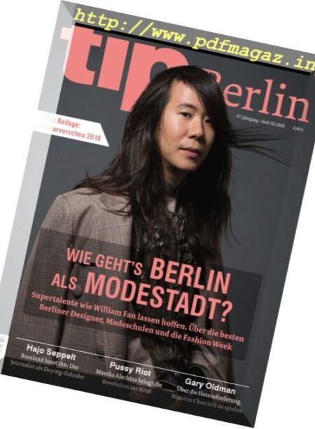 tip Berlin – 11 Januar 2018 Cover