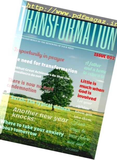Transformation – January 2018 Cover