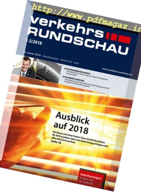 Verkehrs Rundschau – 12 Januar 2018 Cover
