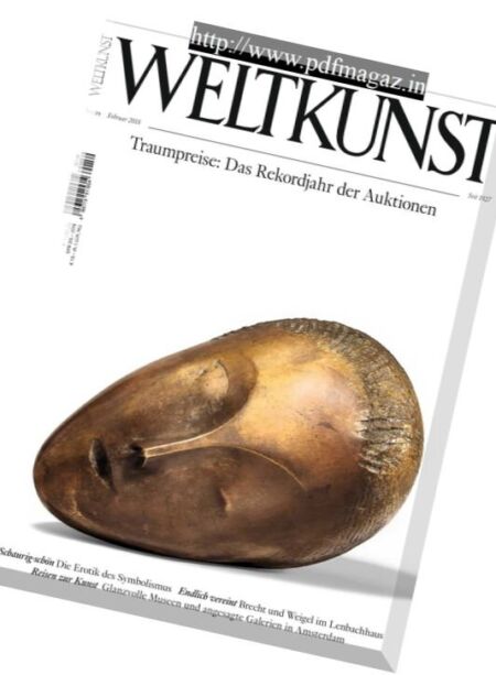 Weltkunst – Januar 2018 Cover