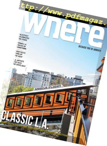 Where Los Angeles – March 2018 Cover