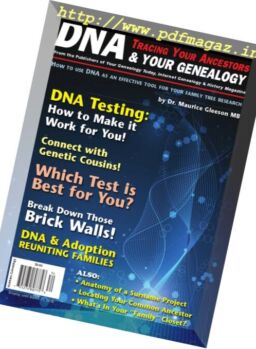 Your Genealogy Today – DNA & Your Genealogy 2018