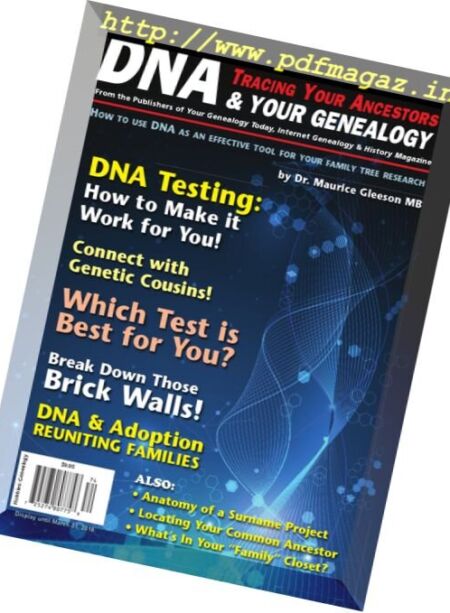 Your Genealogy Today – DNA & Your Genealogy 2018 Cover