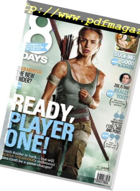 8 Days – 9 March 2018 Cover