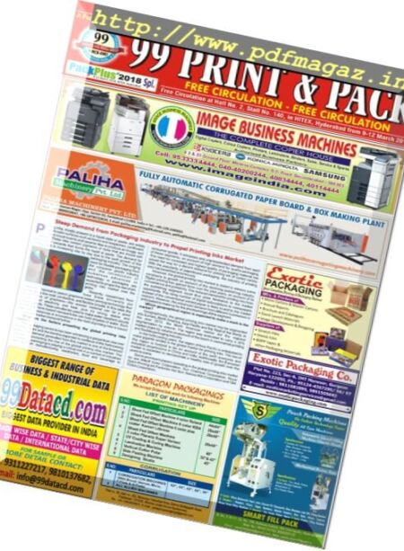 99 Print & Pack – March 2018 Cover