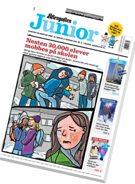 Aftenposten Junior – 30 januar 2018 Cover