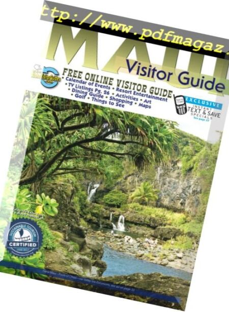 Aloha – Maui Visitor Guide – March 2018 Cover