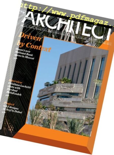 Architect Middle East – March 2018 Cover