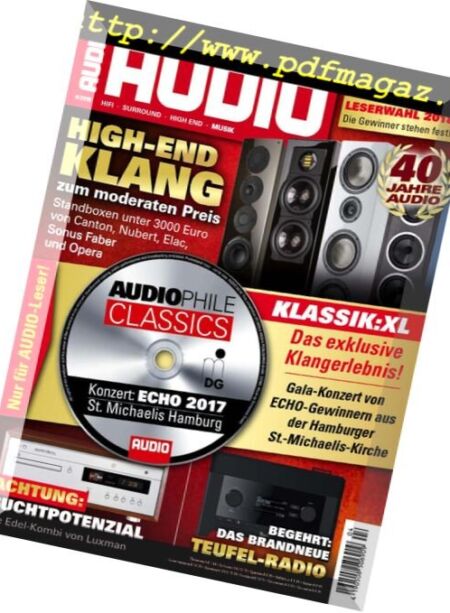 Audio – April 2018 Cover