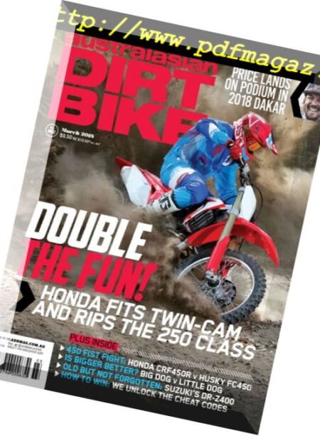 Australasian Dirt Bike – March 2018 Cover
