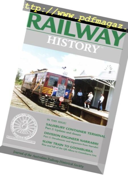 Australian Railway History – March 2018 Cover