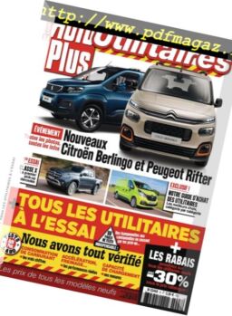 Auto Plus – Hors-Serie Utilitaires – mars 2018