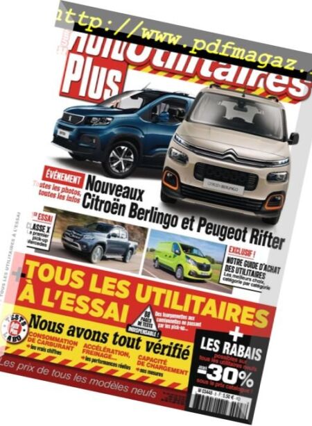 Auto Plus – Hors-Serie Utilitaires – mars 2018 Cover