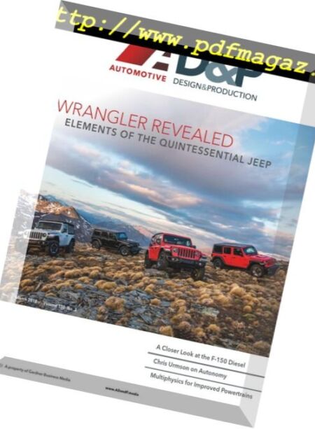 Automotive Design and Production – March 2018 Cover