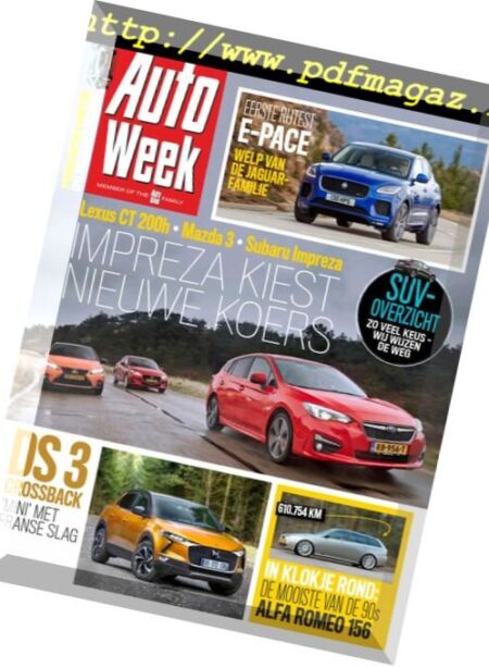 AutoWeek Netherlands – 13 februari 2018 Cover