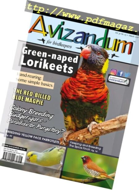 Avizandum – March 2018 Cover