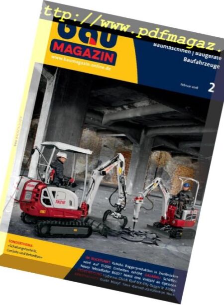 Bau Magazin – Februar 2018 Cover