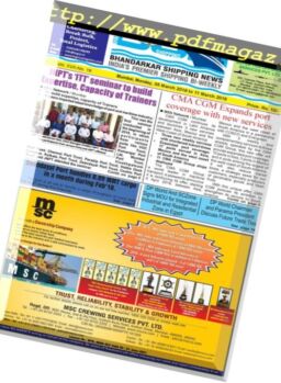 Bhandarkar Shipping News – 5 March 2018