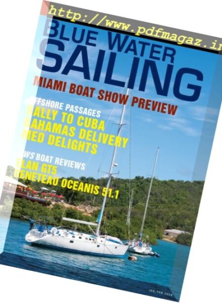 Blue Water Sailing – January 2018 Cover